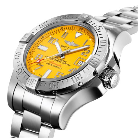 breitling yellow edition|breitling avenger seawolf yellow dial.